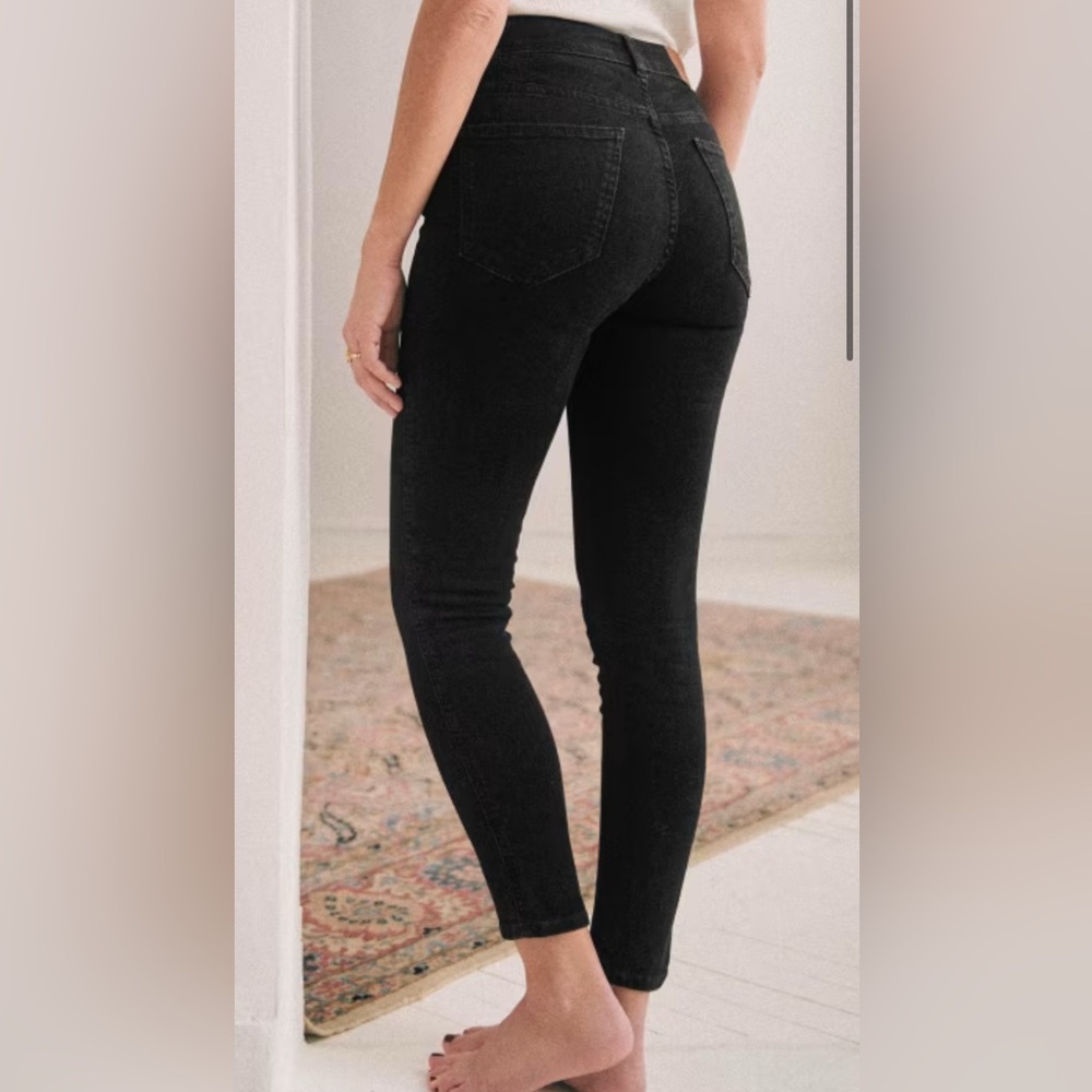 Sezane Le Slim Black Jeans, 34